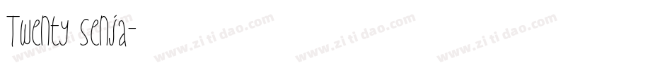 Twenty Senja字体转换